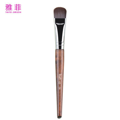 Купить TOUCH UP 06 Private Label Fine Thin Flat Liquid Concealer Foundation Brush Synthetic Hair Copper OEM ODM Manufacturer Продукция изготовления волос из синтетической меди Производство в сети