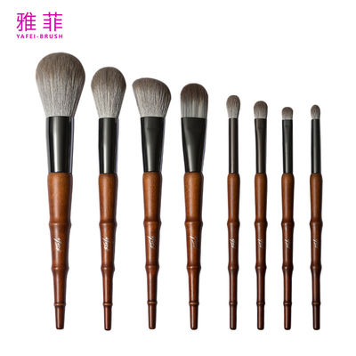 267A87108 Имитация Бэмбуковой Веганской Макияжной Щетки набор 8PCS Пушистый Синтетический